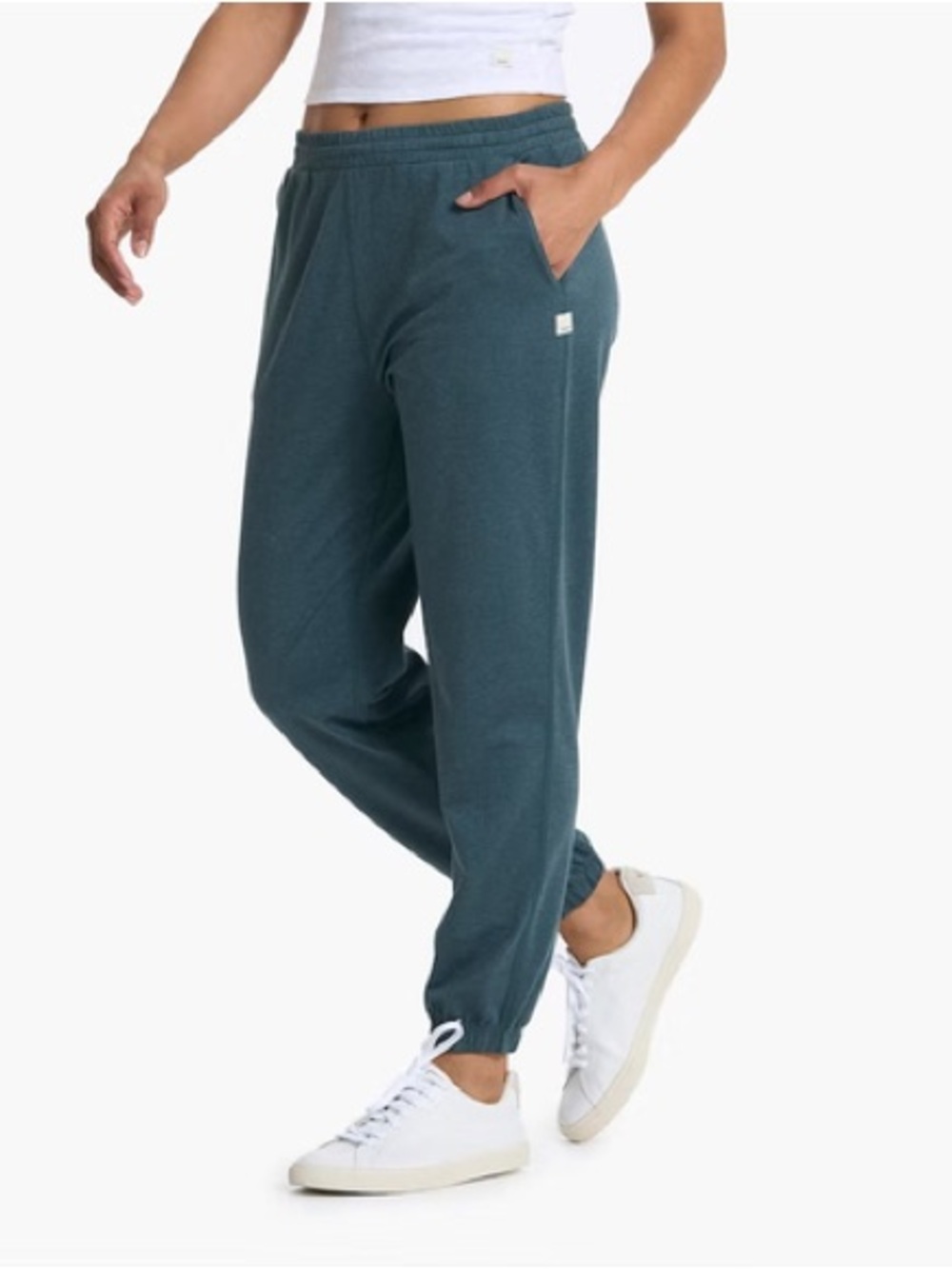 vuori boyfriend jogger stone heather XS